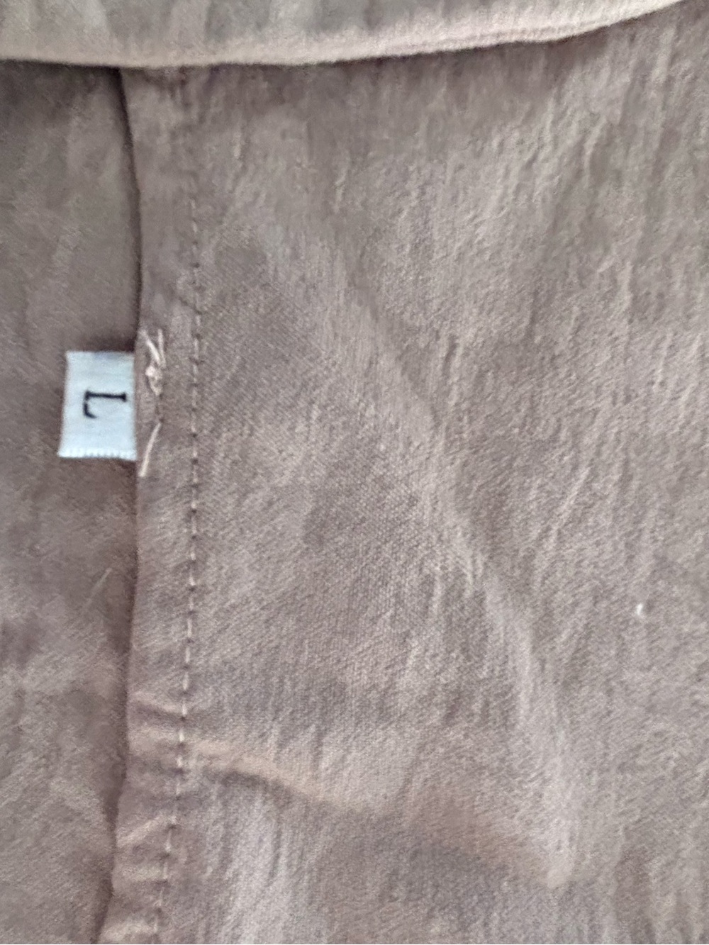 Beige 2 Piece Sleeveless Top & Shorts Set Size L Minimalist Resort - Picture 5 of 14